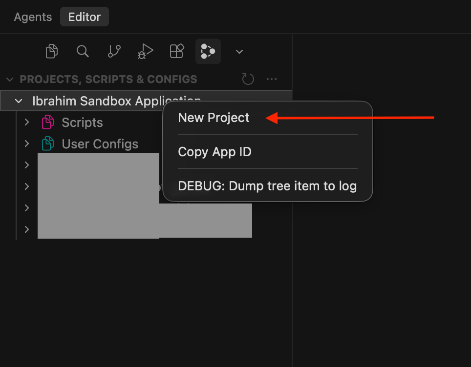 create project