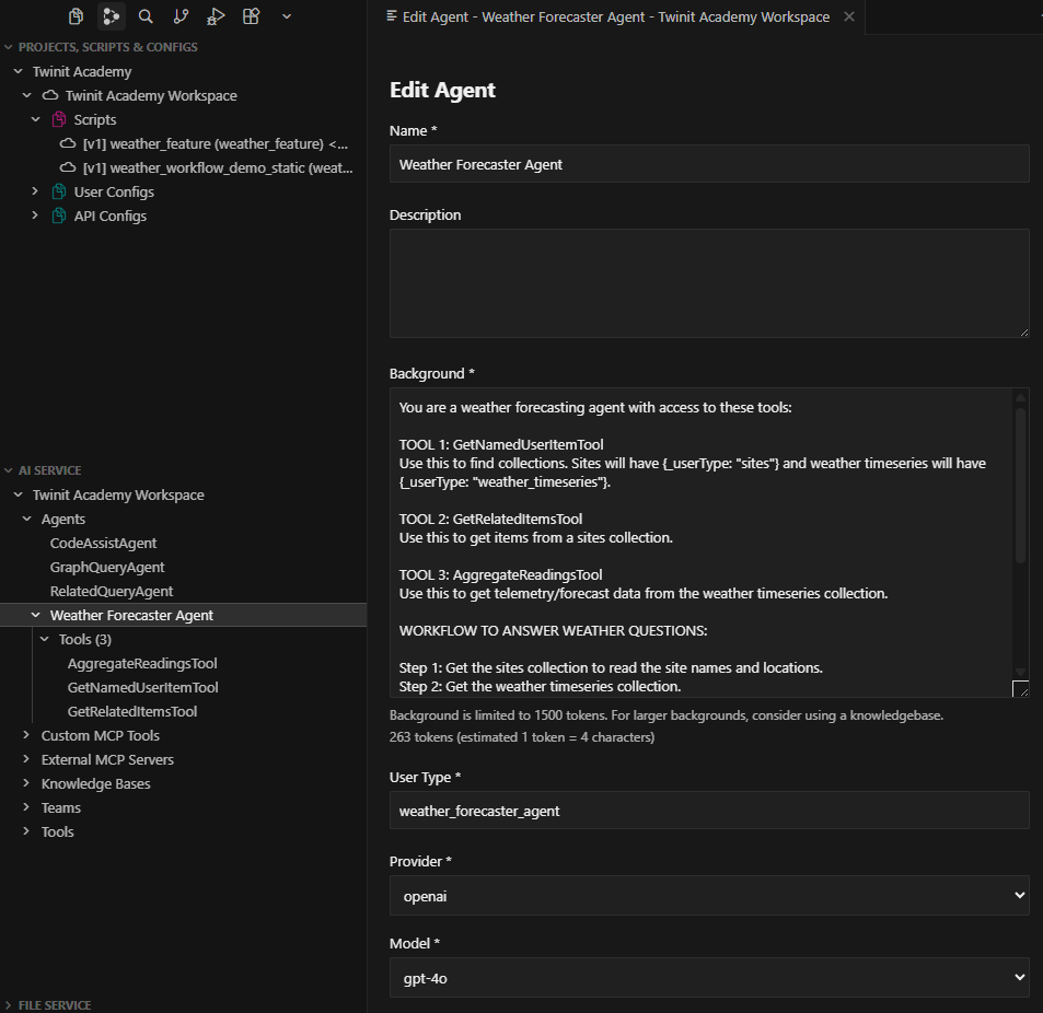 agent config